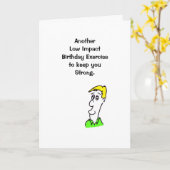 De humoristische Kaart van de Verjaardag (Gele Bloem)