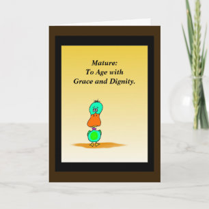 De humoristische Kaart van de Verjaardag