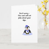 De humoristische Kaart van de Verjaardag (Gele Bloem)