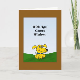 De humoristische Kaart van de Verjaardag