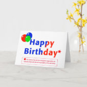 De humoristische Kaart van de Verjaardag van de (Gele Bloem)