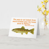 De humoristische Kaart van Groeten over visserij (Gele Bloem)