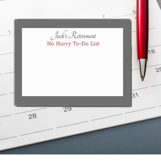 De humoristische post van Custom Retiree die hij a Post-it® Notes