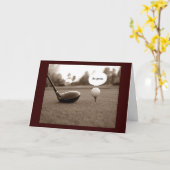 DE HUMORISTISCHE VERJAARDAGSWENSEN VAN DE GOLFER KAART (Gele Bloem)