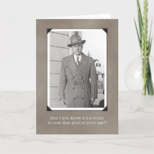 De humoristische Vintage Kaart van de Verjaardag,
