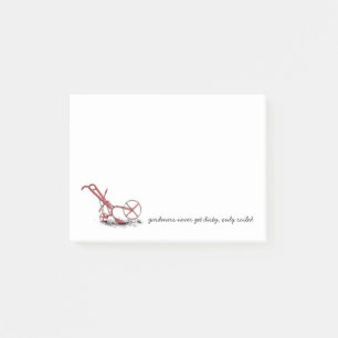 De humoristische Vintage Tuinman van de Uitloper Post-it® Notes