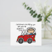 De humoristische Ziekte van de Auto Briefkaart (Staand voorkant)