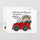 De humoristische Ziekte van de Auto Briefkaart (Voorkant / Achterkant)