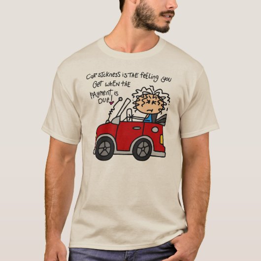 De humoristische Ziekte van de Auto T-shirt (Voorkant)