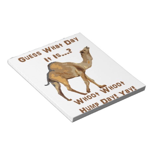 De Hump Dag Notitieblok (Schuin)