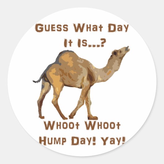 De Hump Dag Ronde Sticker (Voorkant)