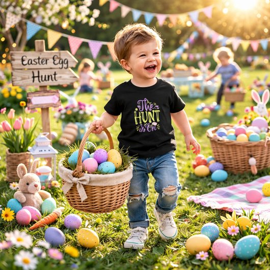 De Hunt staat aan, Pasen Kinder Shirts