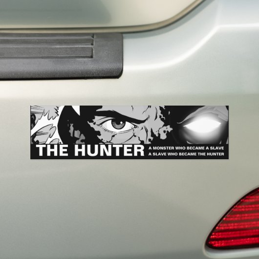 De Hunter bumper sticker (Op auto)