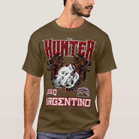 De HUNTER ElitE Dogo Argentino T-shirt (Voorkant)