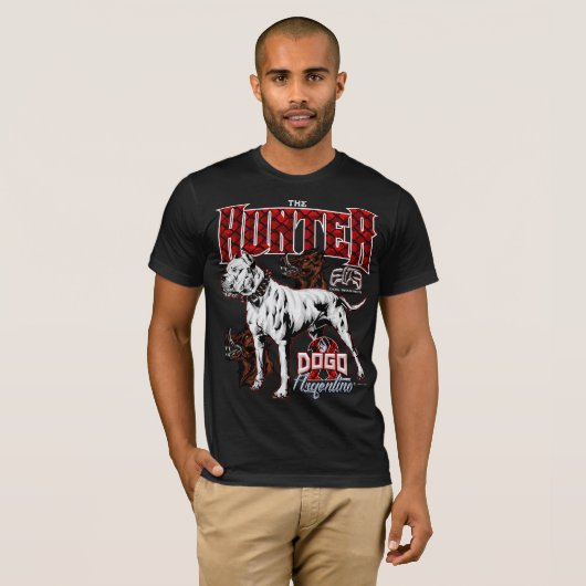De HUNTER ElitE Dogo Argentino T-shirt (Voorkant volledig)
