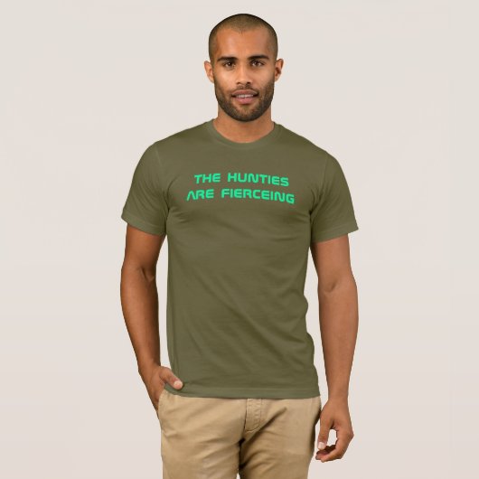 DE HUNTIES ZIJN VURIG! T-SHIRT (Voorkant volledig)
