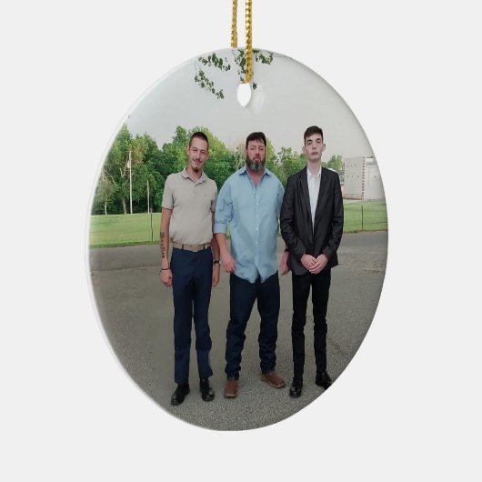 De Huntley Mannen, 2 generaties Keramisch Ornament (Rechts)