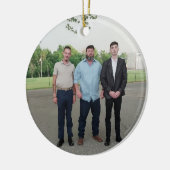 De Huntley Mannen, 2 generaties Keramisch Ornament (Links)