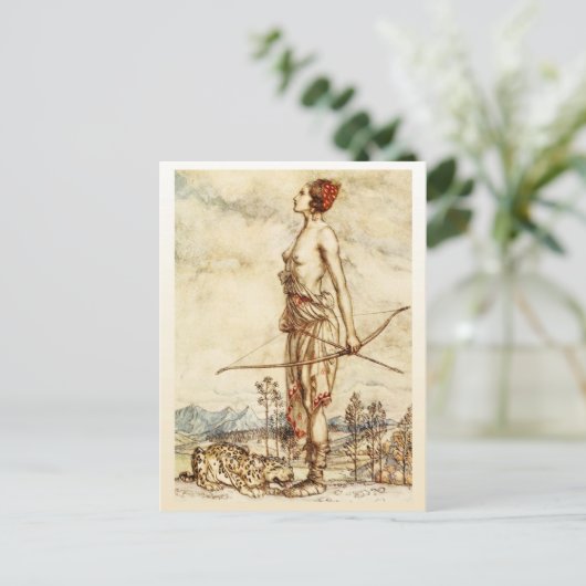 De Huntress Diana Briefkaart (Staand voorkant)