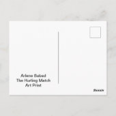 De Hurling wedstrijd, Briefkaart (Achterkant)