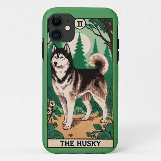 De Husky Tarot Kaart Case-Mate iPhone Case (Achterkant)