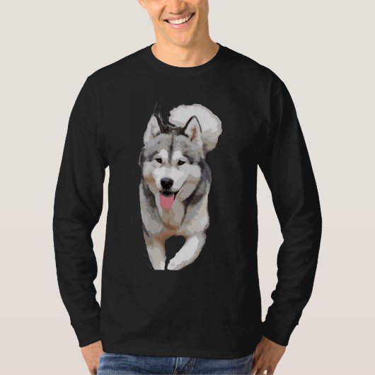De Husky Walking T-shirt (Voorkant)