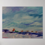 De Huslia Hustler, Alaskan Musher Poster (Voorkant)