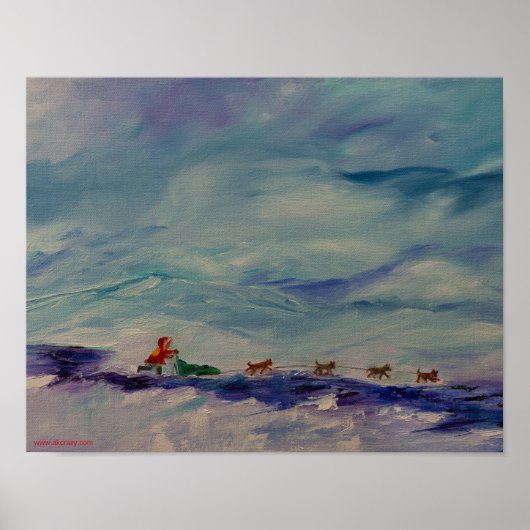 De Huslia Hustler, Alaskan Musher Poster (Voorkant)
