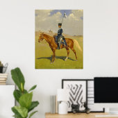 De Hussar, Frederic Remington Poster (Thuiskantoor)