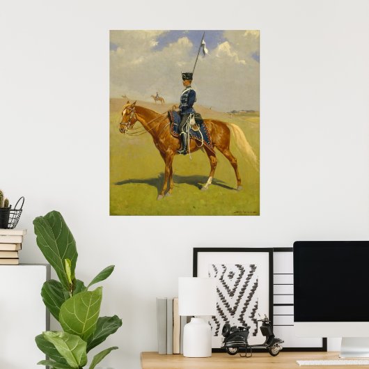 De Hussar, Frederic Remington Poster (Thuiskantoor)