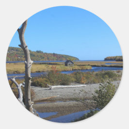 De hut in de Inham van de Gans Ronde Sticker