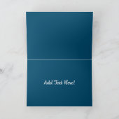 De hut kerst kaart (Binnen)