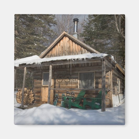 De hutten bij de Little Lyford Pond van de AMC Magneet (Voorkant)