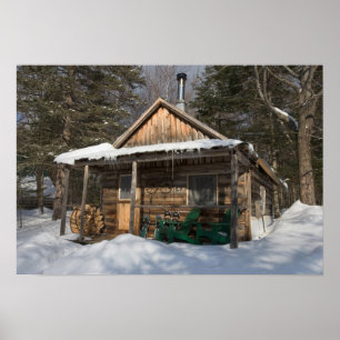 De hutten bij de Little Lyford Pond van de AMC Poster