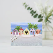 DE HUTTEN VAN HET STRAND BRIEFKAART (Staand voorkant)
