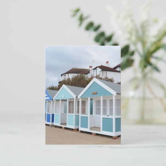 De Hutten van het strand in Southwold Briefkaart (Staand voorkant)