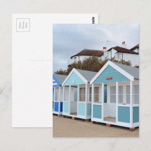 De Hutten van het strand in Southwold Briefkaart (Voorkant / Achterkant)