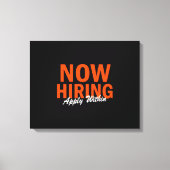 De huur is nu binnen van toepassing canvas afdruk (Voorkant)