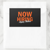 De huur is nu binnen van toepassing rechthoekige sticker (Tas)