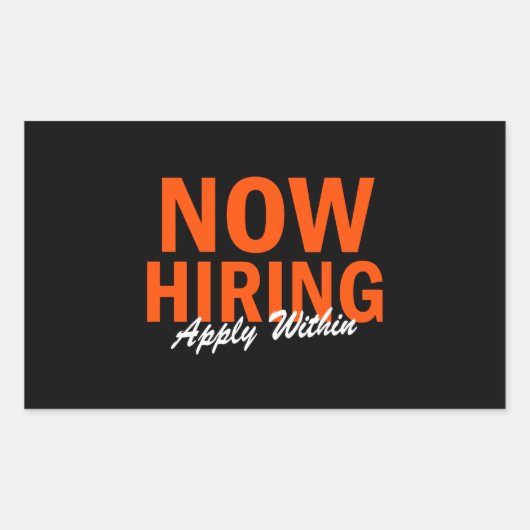 De huur is nu binnen van toepassing rechthoekige sticker (Voorkant)