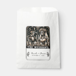 DE HUWELIJK Tarot Skeleta Bruid & Bruidegom Bedankzakje