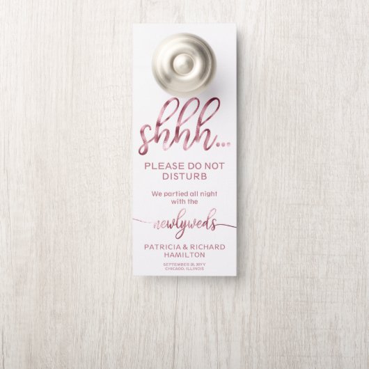 De Huwelijksbruiloft van de deurhanger verstoort g (Op knop)