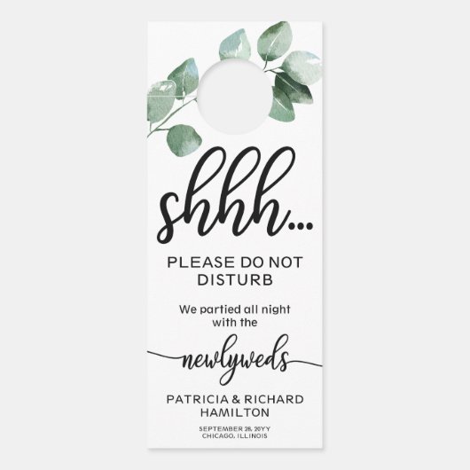 De Huwelijksbruiloft van de deurhanger verstoort g (Voorkant)