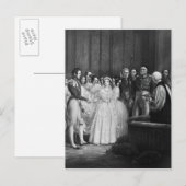 De huwelijksceremonie briefkaart (Voorkant / Achterkant)