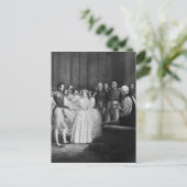 De huwelijksceremonie briefkaart (Staand voorkant)