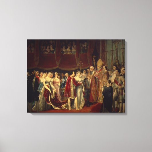 De huwelijksceremonie canvas afdruk (Voorkant)