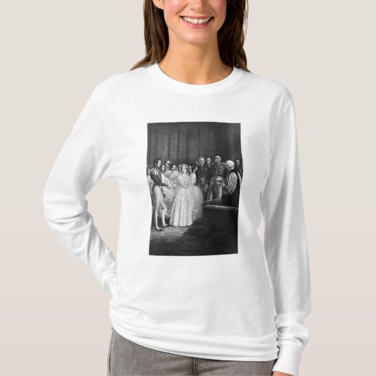 De huwelijksceremonie t-shirt (Voorkant)