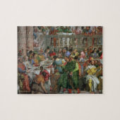 De huwelijksfeast op Cana, detail van het banket Legpuzzel (Horizontaal)