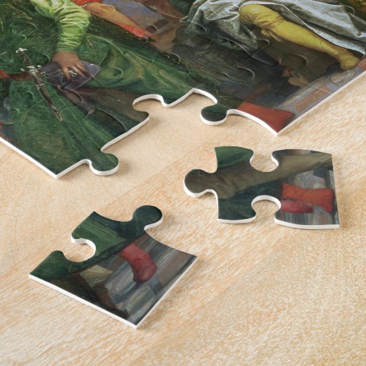 De huwelijksfeast op Cana, detail van het banket Legpuzzel (Zijkant)