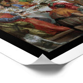 De huwelijksfeast op Cana, detail van het banket Poster (Hoek)